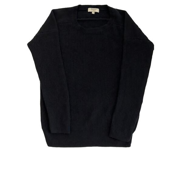 Madewell Black Crew Neck Sweater - Picture 1 of 7